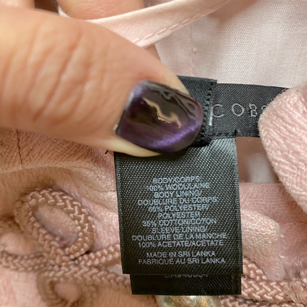 Marc Jacobs jacquard geo stripe short crop jacket Sz XS - Picture 5 of 9